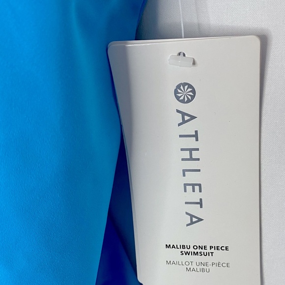 Athleta Malibu One Piece Swimsuit Blue - Picture 6 of 9